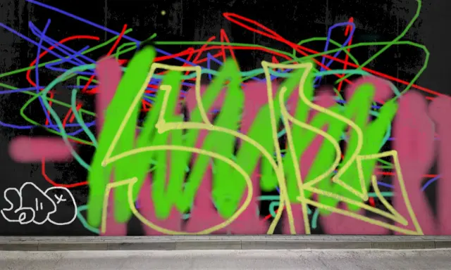 Graffiti artwork by SOLAR