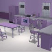 Lavendar Pastel Kitchen
