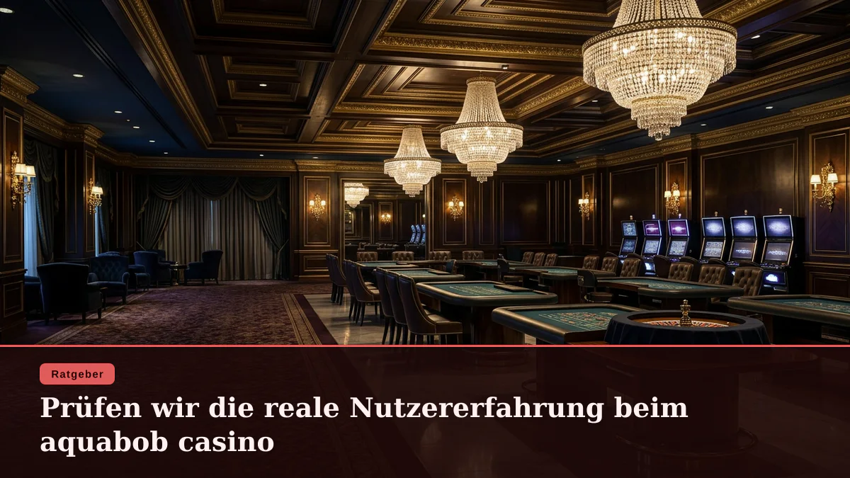 Prüfen wir die reale Nutzererfahrung beim aquabob casino