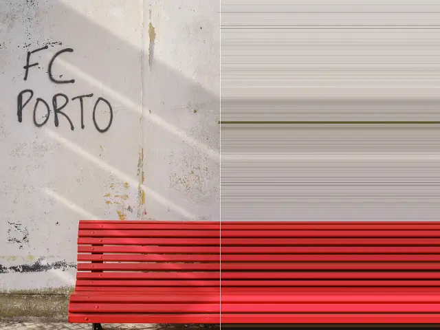 Beispielbild aus der Serie Visions: eine Fotografie, deren Bildpunkte zu Linien gestreckt sind