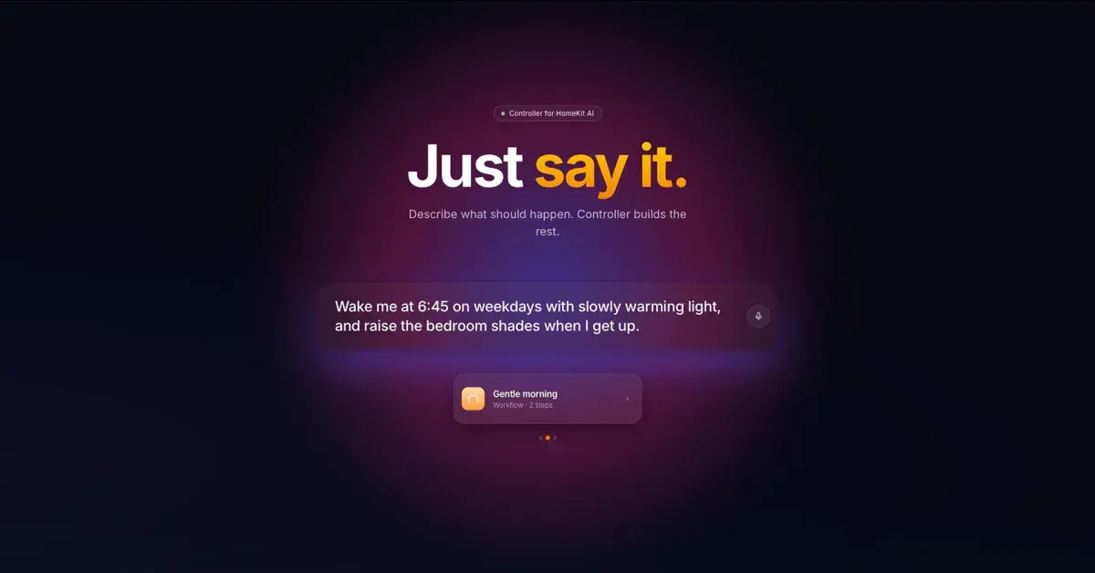 AI-Powered HomeKit App Update Simplifies Automation