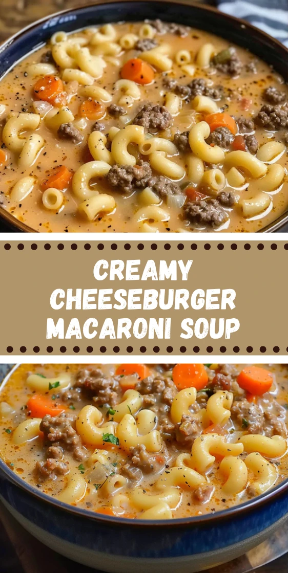 Creamy Cheeseburger Macaroni Soup That Tastes Like Pure Comfort