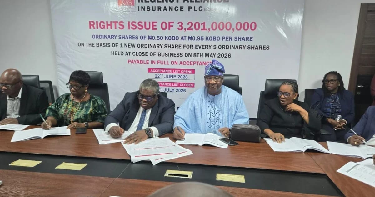 Regency Alliance Launches N3 Billion Rights Issue for Digital Growth, Expansion