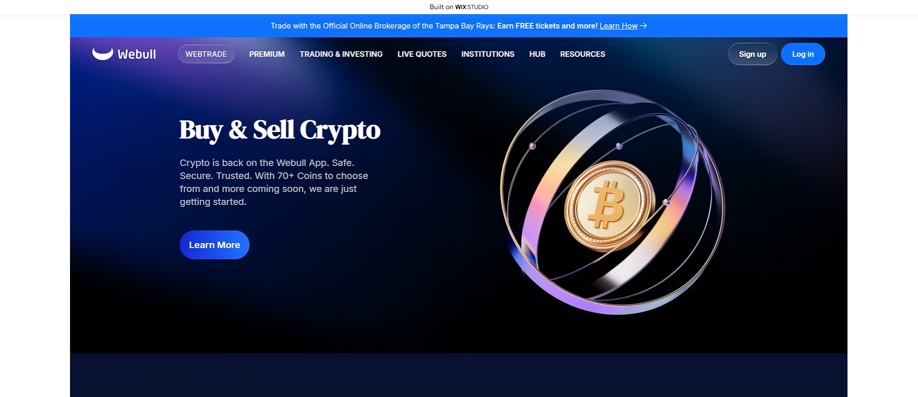 Forensic screenshot of apps-webillcdn.wixstudio.com showing the phishing page layout