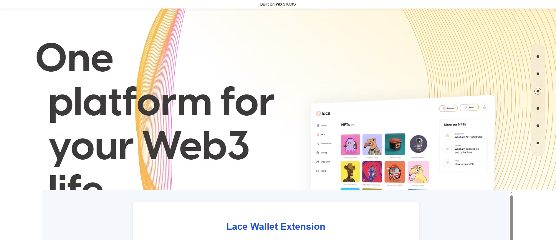 Forensic screenshot of eng-lace-extensions.wixstudio.com showing the phishing page layout