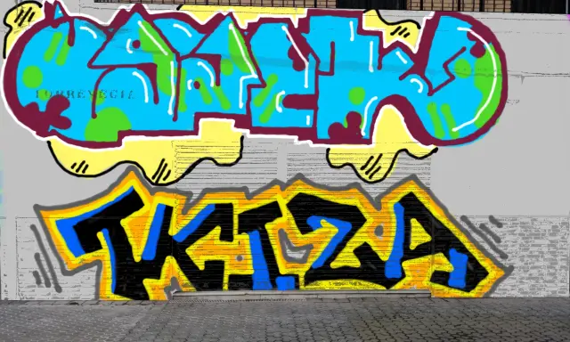 Graffiti artwork by Bab