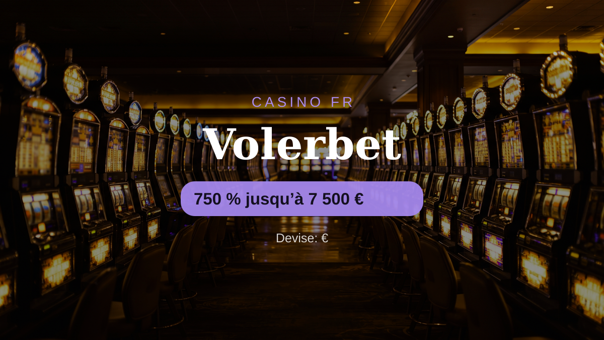 Volerbet casino — bonus de bienvenue 750 % jusqu’à 7 500 € + 750 FS, paiements: Visa, Mastercard, Paysafecard, Sofort, MiFinity