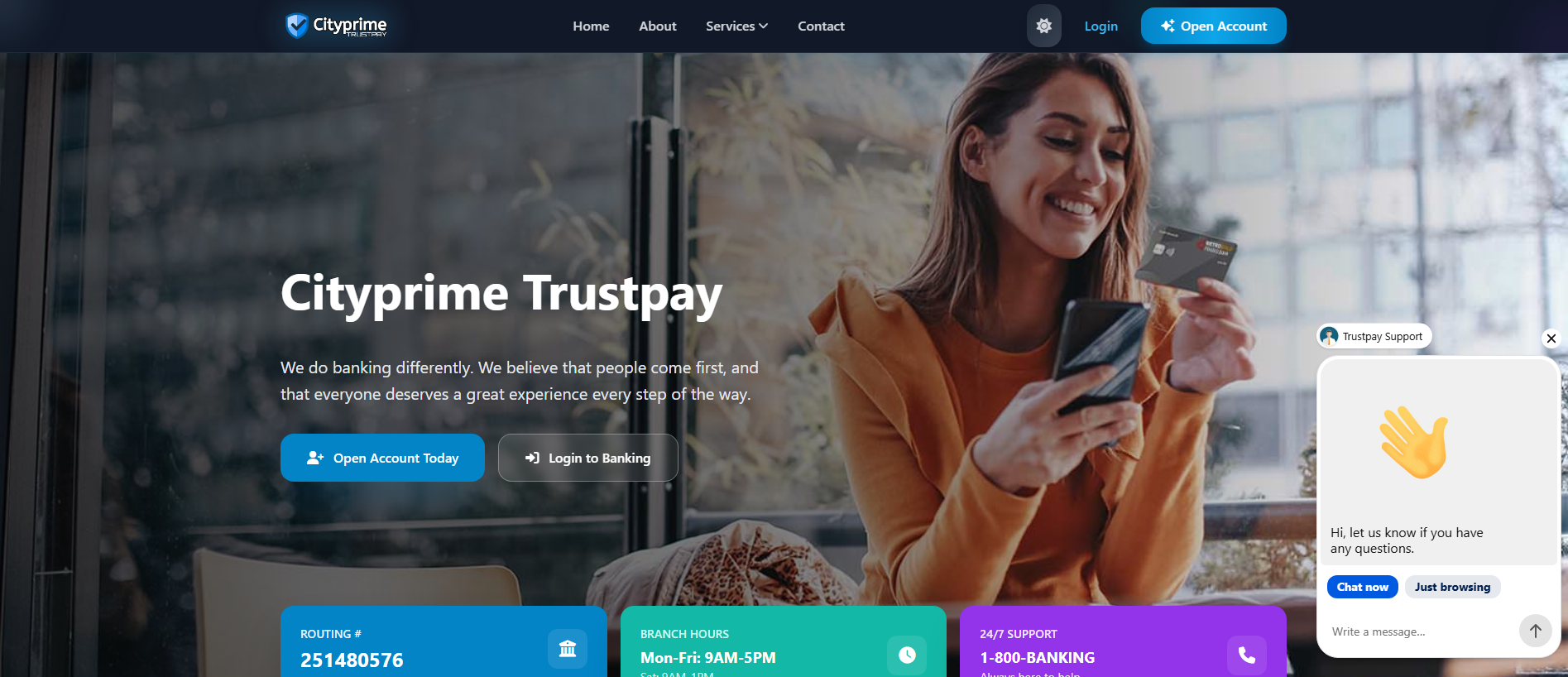 Stored capture of cityprimetrustpay.onl.qylo.onl