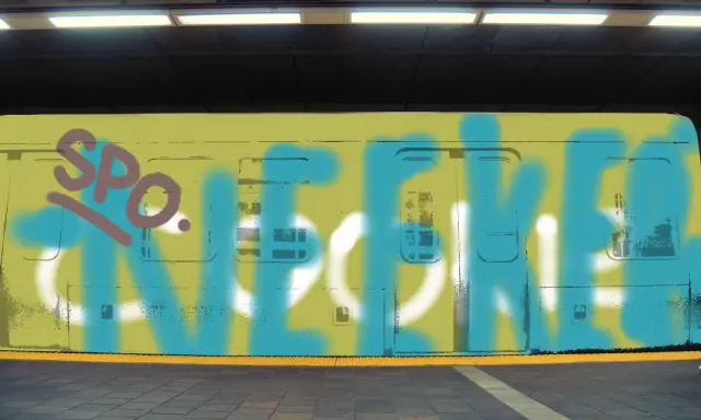 Graffiti artwork by SOLAR