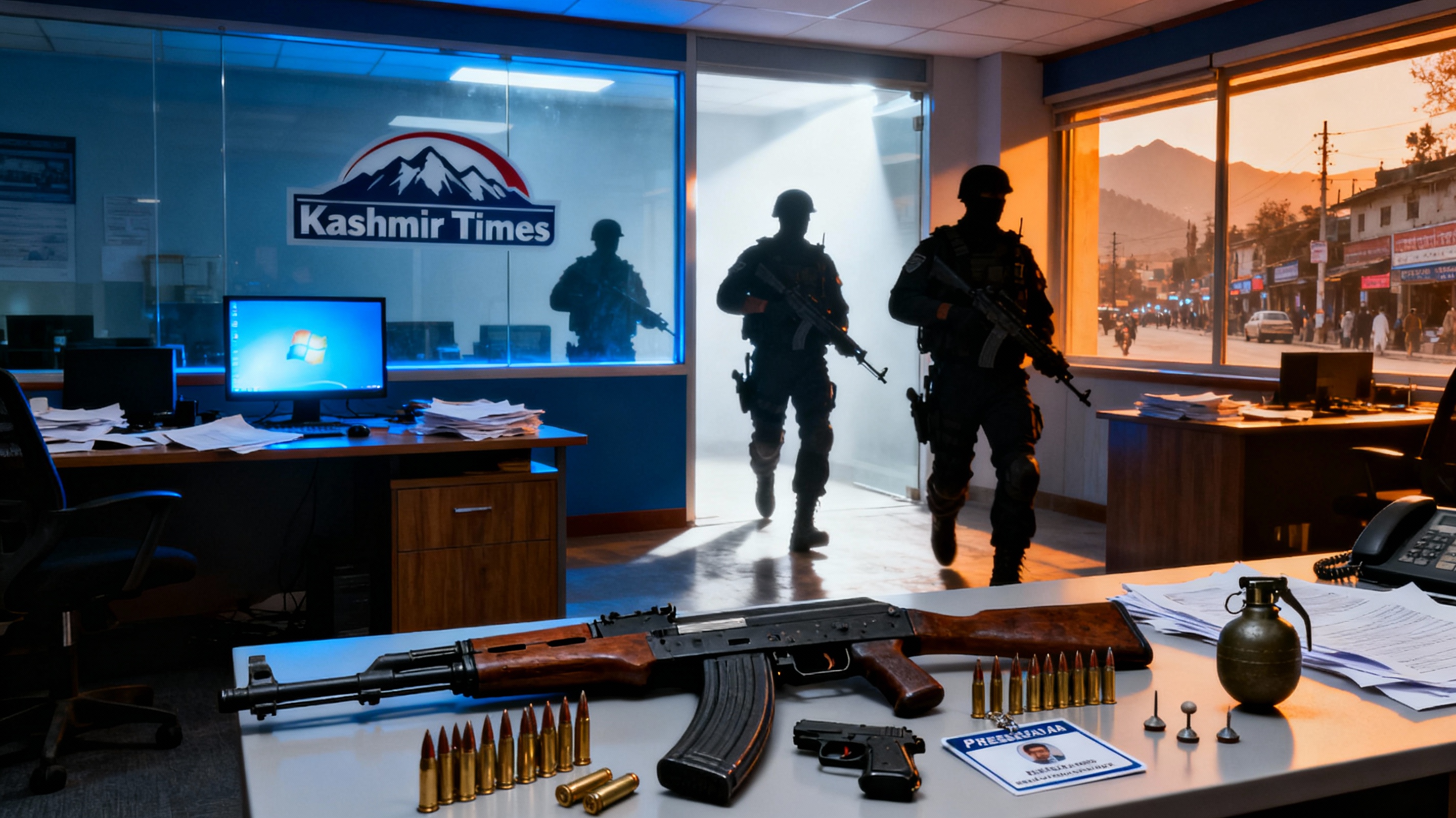  Bullets in the Newsroom: Kashmir Times Raided in Sedition Case, AK Rifle Cartridges Recovered