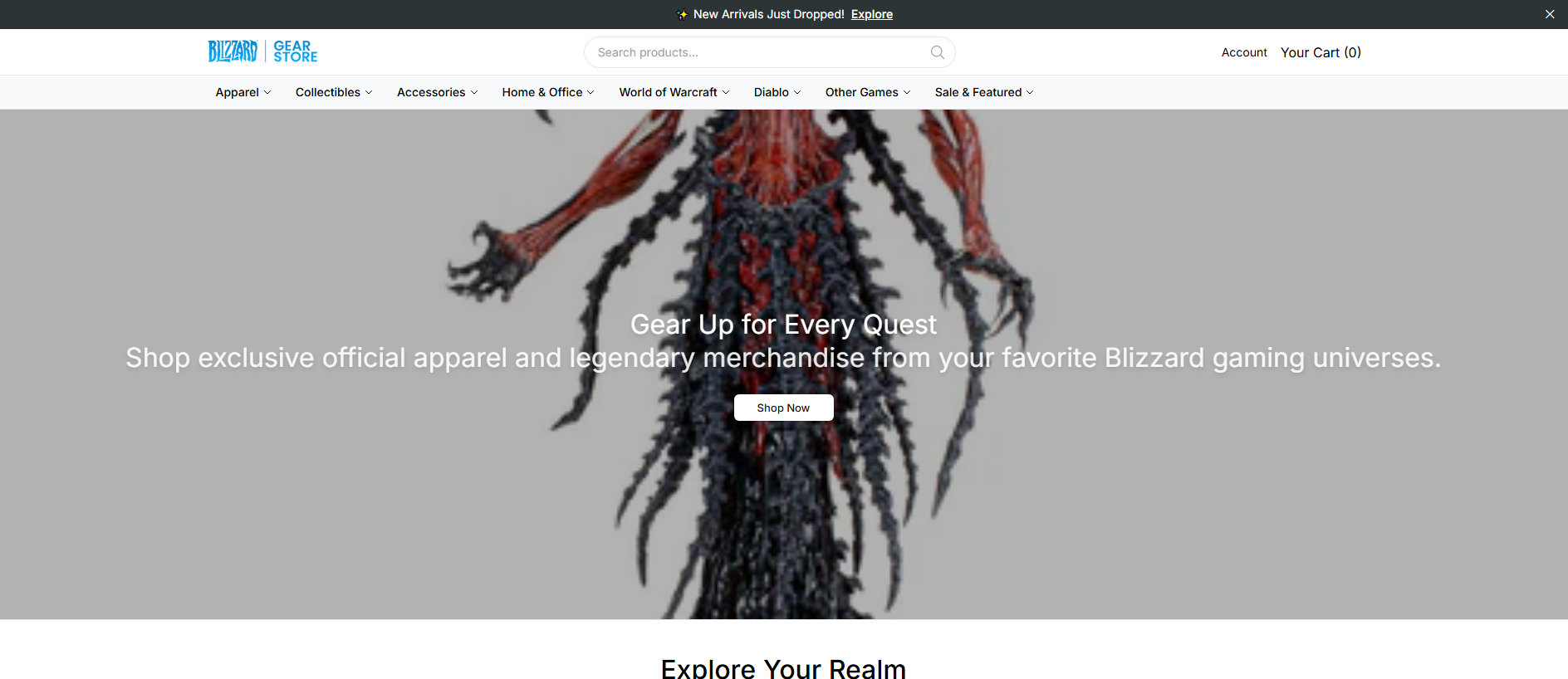 Primary capture · blizzardgearstore.shop