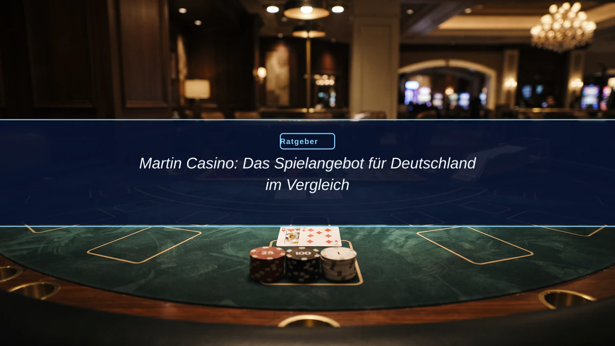 Martin Casino: Das Spielangebot für Deutschland im Vergleich