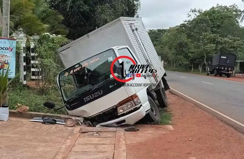The accident occurred when the driver of a lorry fell asleep in Talakolawewa area and the lorry went off the road.