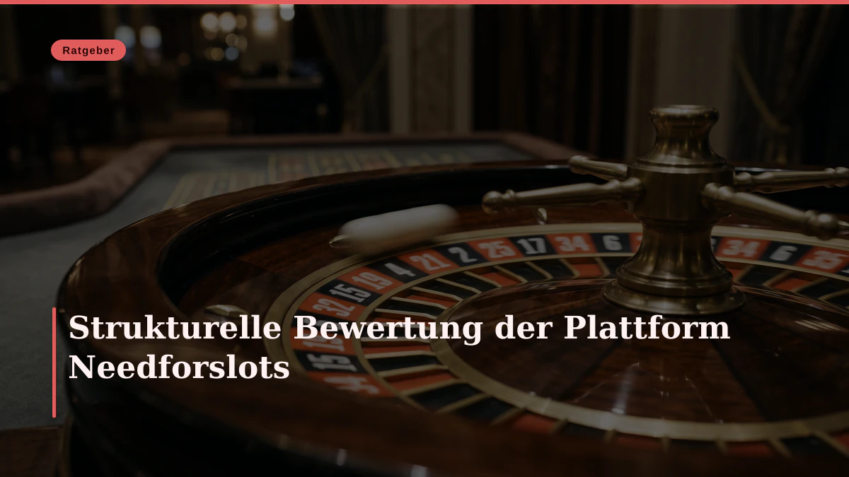 Strukturelle Bewertung der Plattform Needforslots