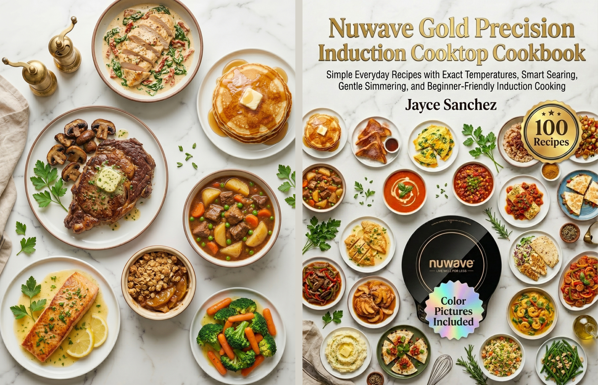 Nuwave Gold Precision Induction Cooktop Cookbook cover