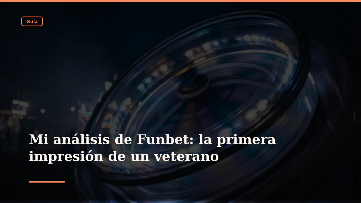 Mi análisis de Funbet: la primera impresión de un veterano