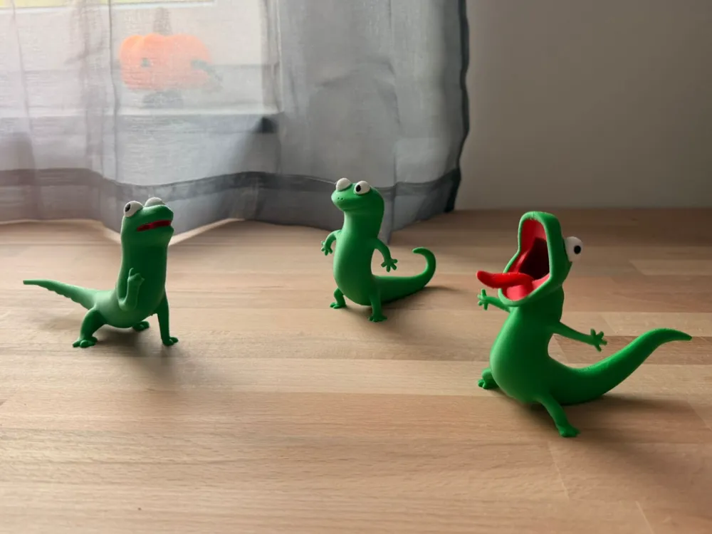 Lagarto Meme — modelo 3D da Central do Empreendedor 3D