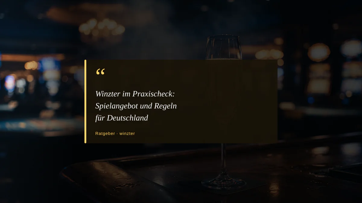 Winzter im Praxischeck: Spielangebot und Regeln für Deutschland