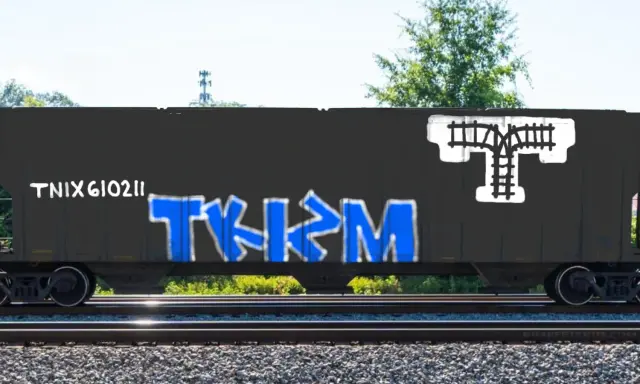 Graffiti artwork by Tkiz