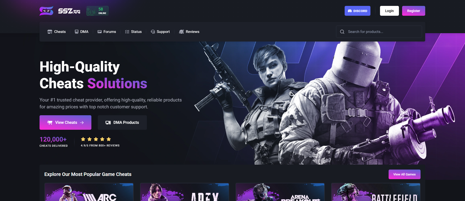 Screenshot of ssz.gg