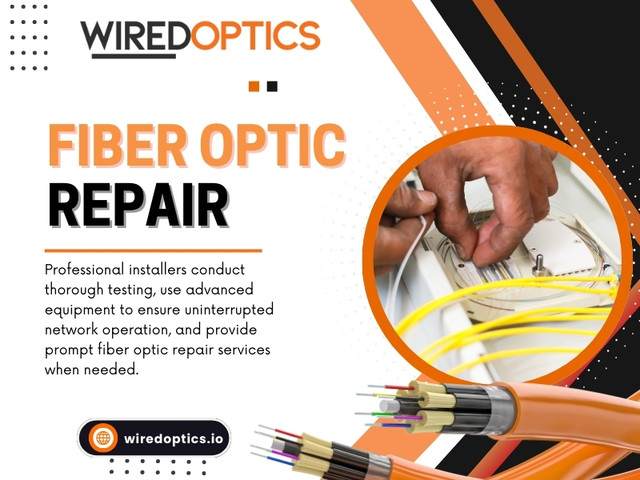 Noticing the early signs of fiber optic repair can protect your network from costly downtime and performance issues. Fiber optic cables are known for their speed, reliability, and efficiency, but like any technology, they can cause problems. 

Click here for more information about Fiber Optic Repair: https://wiredoptics.io/fiber-optic-services/

Visit our Website: https://wiredoptics.io/

Wired Optics
Address: 107 Platform Wy N, Nashville, TN 37203, United States
Contact: +16152466616
Mail: info@wiredoptics.io
Find Us on Google Map: https://maps.app.goo.gl/sy9uaECL4pXR86Lw6

Our Profile: https://wiredoptics.imgbb.com/

See More:

https://is.gd/FWwvx1
https://is.gd/QFhGLa
https://is.gd/B8JEuI
https://is.gd/3ltu6o