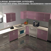 Pink-and-Steel-Kitchen
