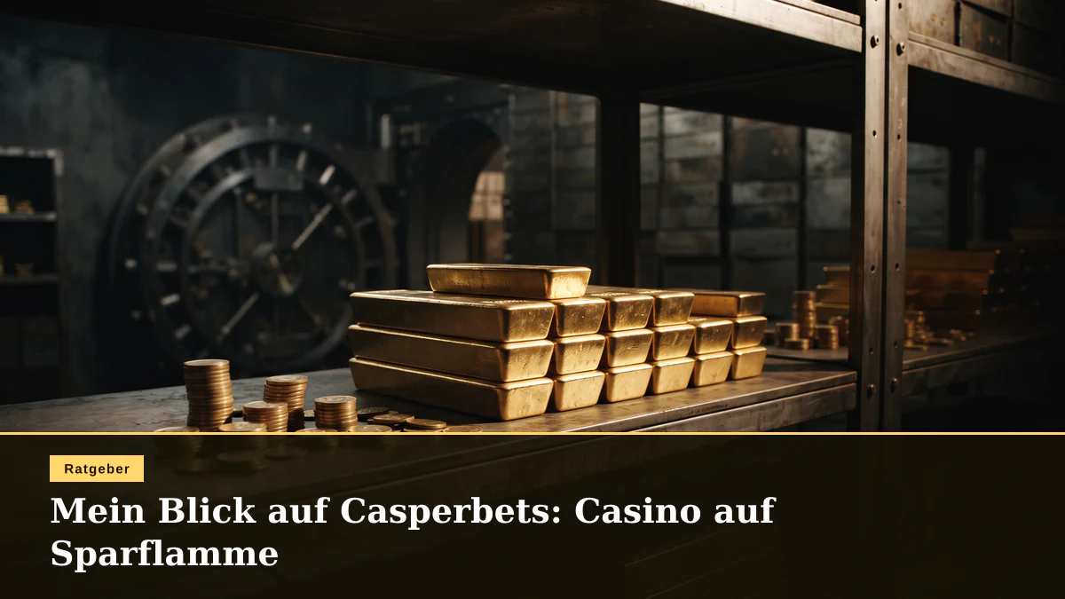 Mein Blick auf Casperbets: Casino auf Sparflamme