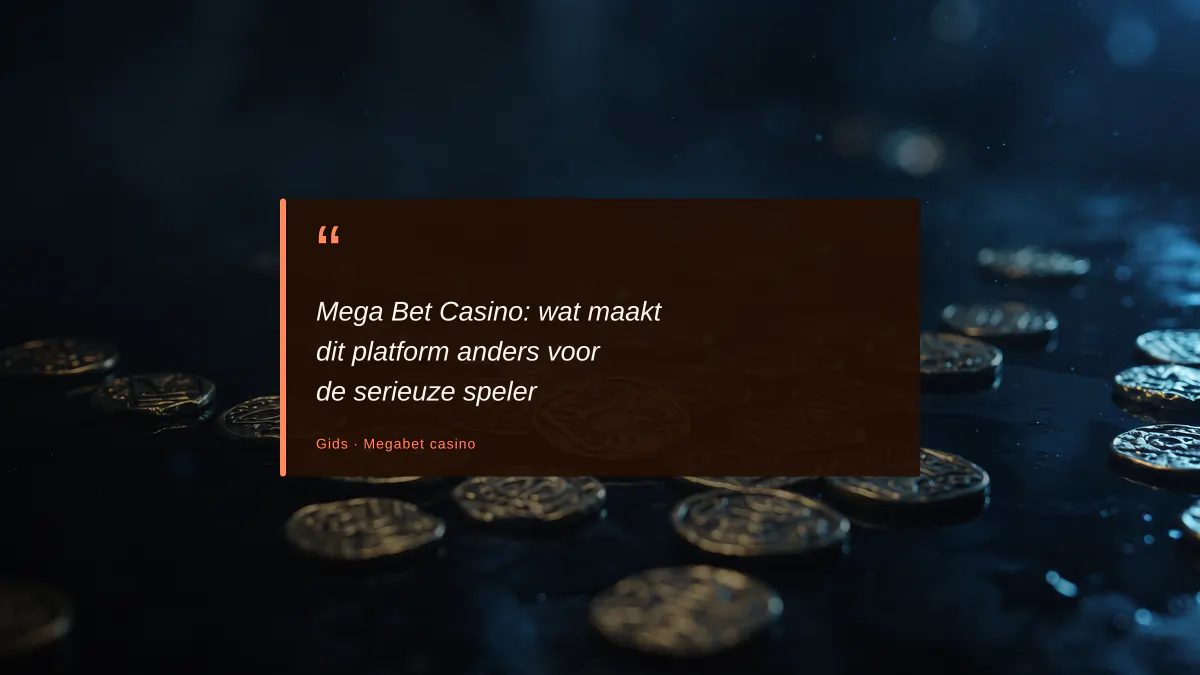 Mega Bet Casino: wat maakt dit platform anders voor de serieuze speler