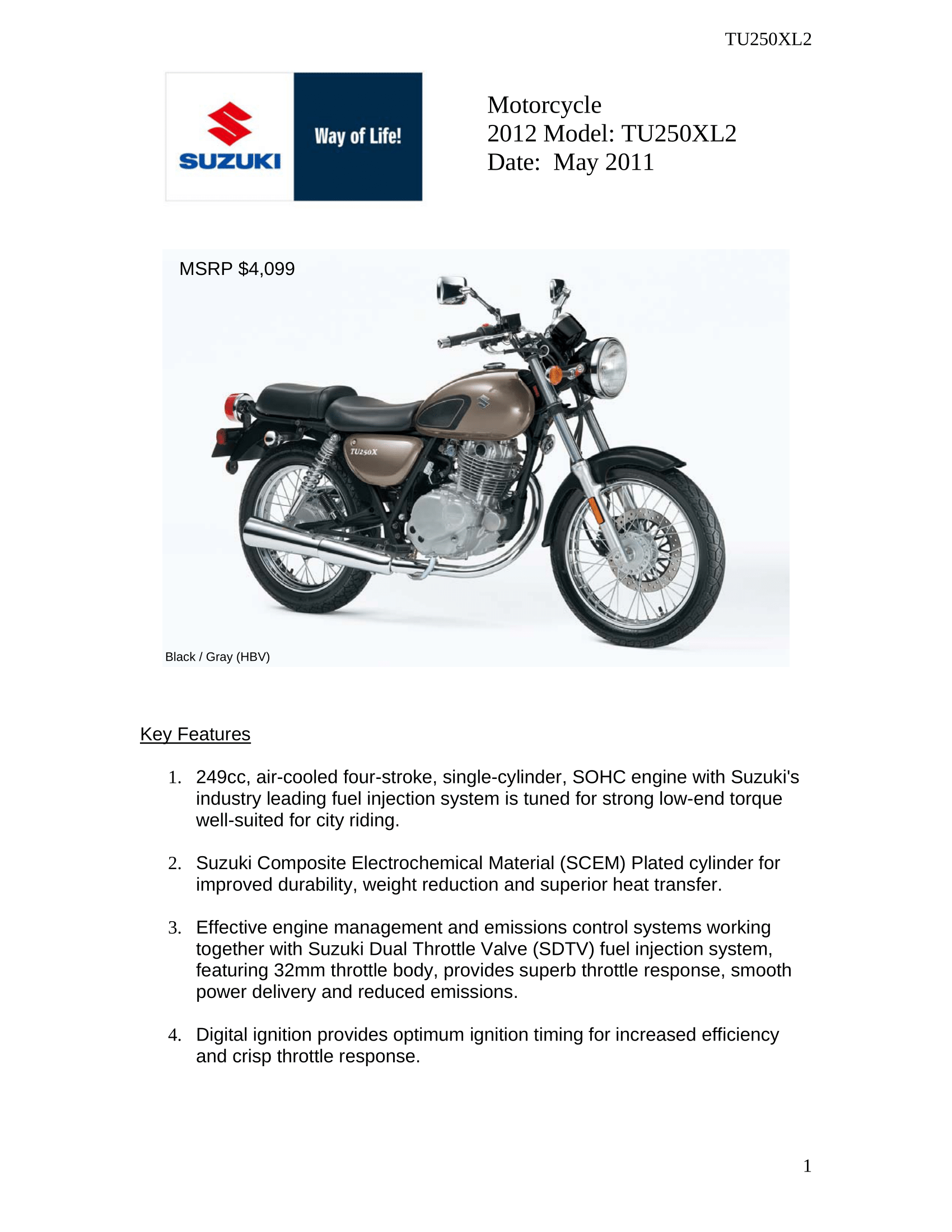 TU250X Specifications View Online TU250 Riders tu250x-specifications-view-online-tu250-riders