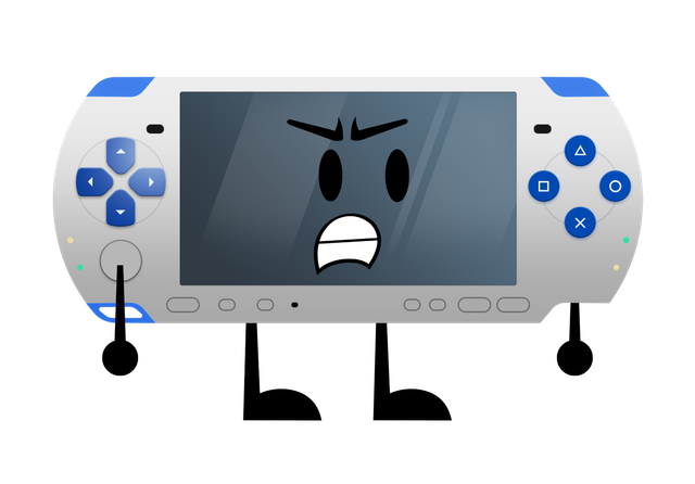 PSP-3000-Full-Body-BFDI-Style-Angry-Looking-Left-2