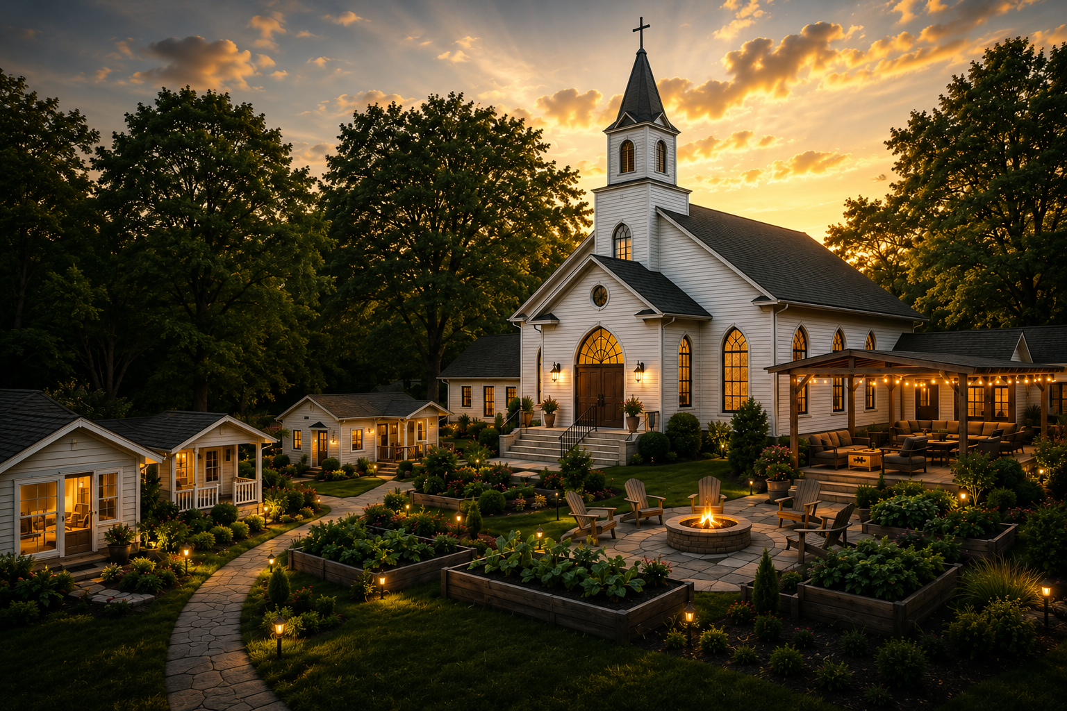 Church converted into a family compound