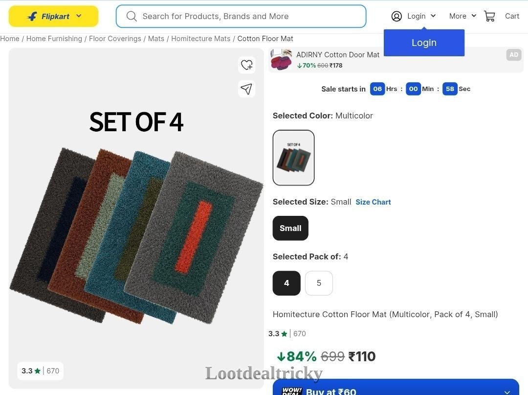 Looot Deal 84 – Amazing Price Drop @ ₹110 (84%)