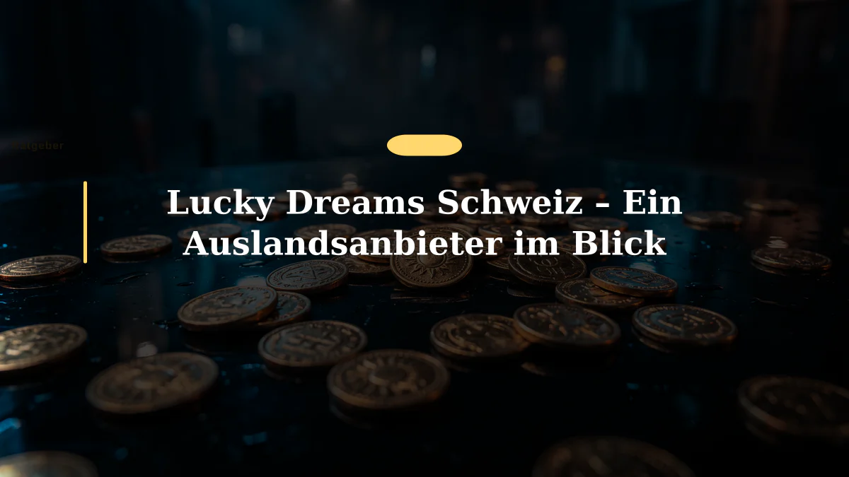 Lucky Dreams Schweiz – Ein Auslandsanbieter im Blick
