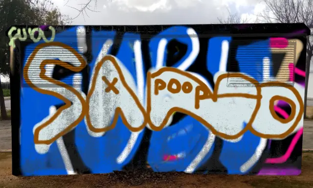 Graffiti artwork by sanoman12