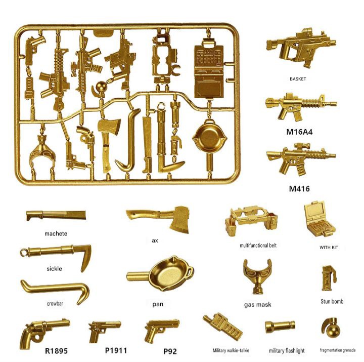 PUBG Weapon Set Gold Version 1