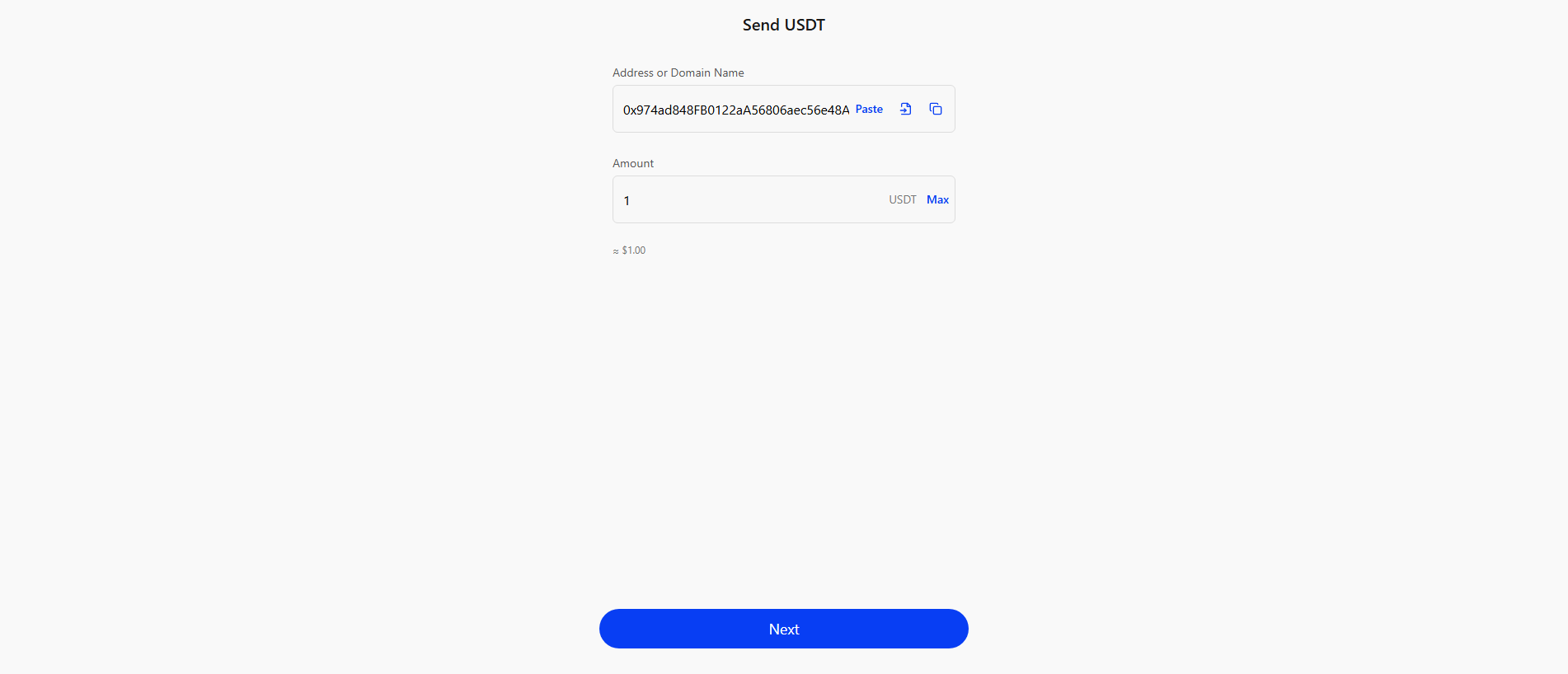 Stored capture of send-usdtc.netlify.app
