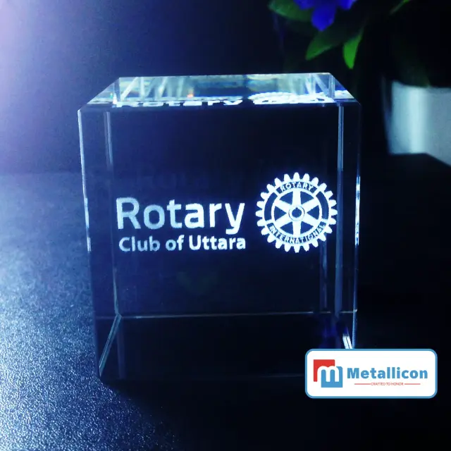 Corporate Gift Custom Crystal Paperweight