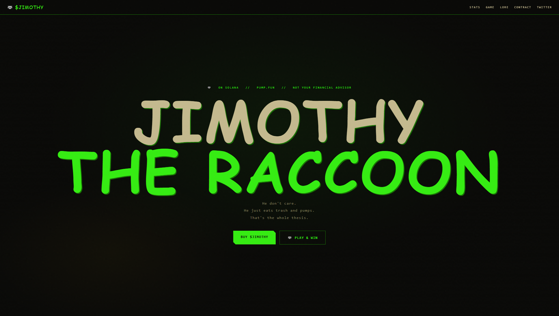 Forensic screenshot of jimothytoken.com showing the phishing page layout