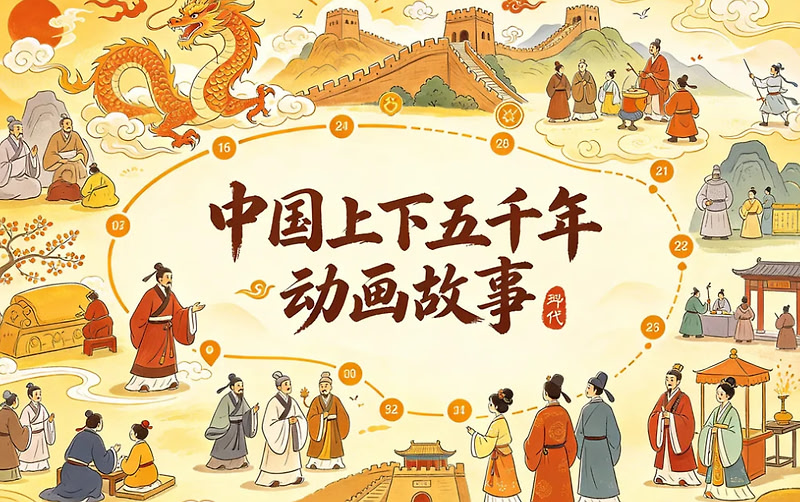 中国上下五千年动画故事1-2季合集，一口气看懂中华文明
