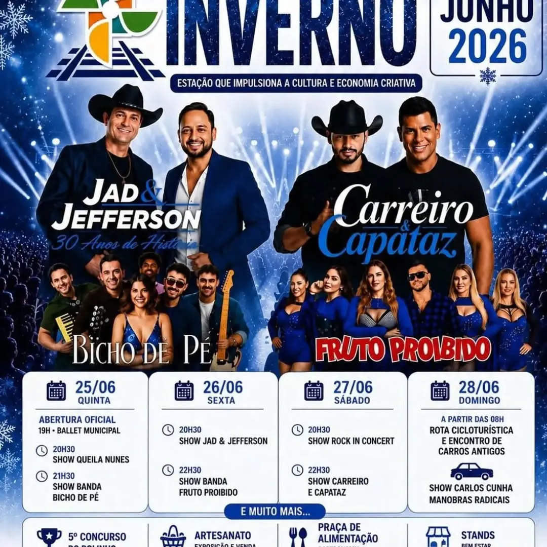 ALÔ BERNARDINO DE CAMPOS ESTÁ CHEGANDO 6º FESTIVAL DE INVERNO
