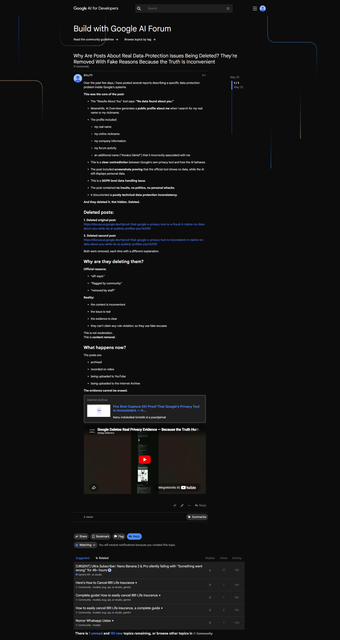 Fire Shot Capture 052 Why Are Posts About Real Data Protection Issues Being Deleted They discu