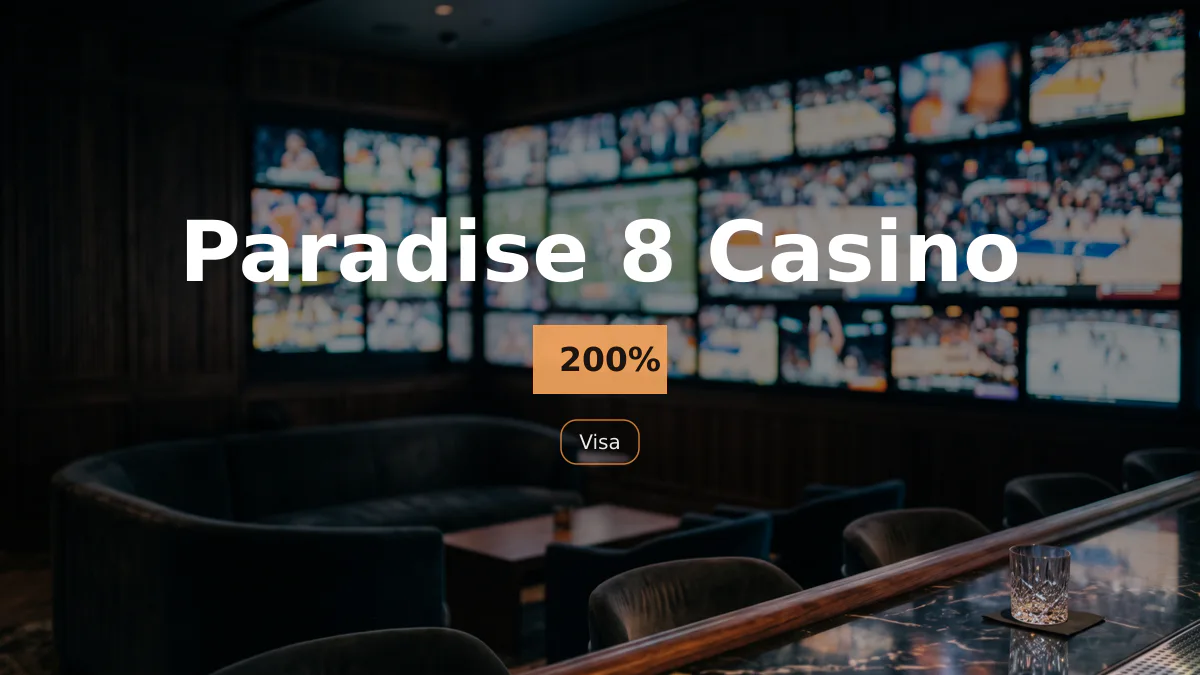 Paradise 8 Casino — bono de bienvenida 200%, pagos: Visa, Mastercard, Skrill, Neteller, Paysafecard Paradise 8 Casino — bono de bienvenida 200%, pagos: Visa, Mastercard, Skrill, Neteller, Paysafecard