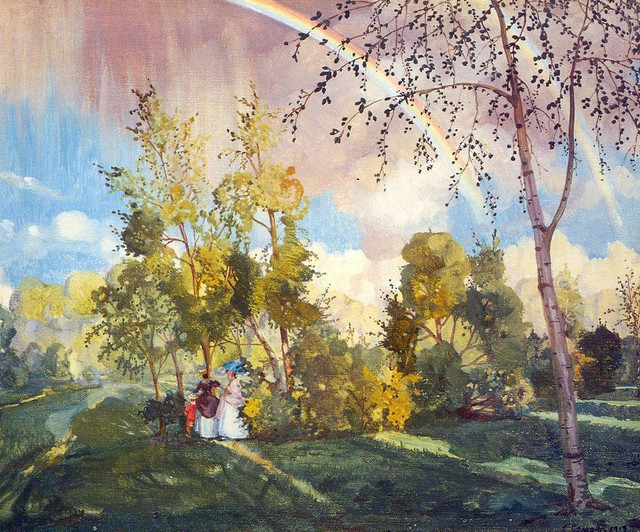 Пейзаж с радугой 1919