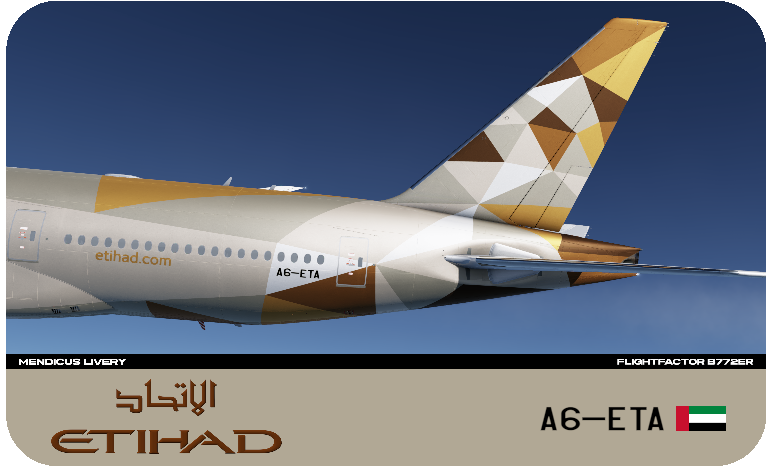 FF 777-200ERv2 *** ETIHAD A6-ETA *** - FF 777 Ultimate - X-Plane