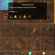tamingorb craft