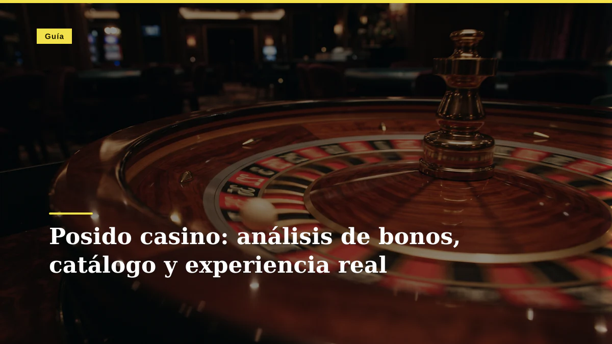 Posido casino: análisis de bonos, catálogo y experiencia real