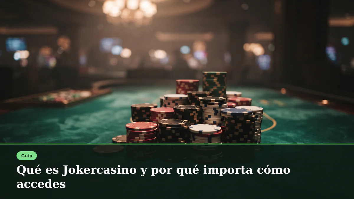 Qué es Jokercasino y por qué importa cómo accedes