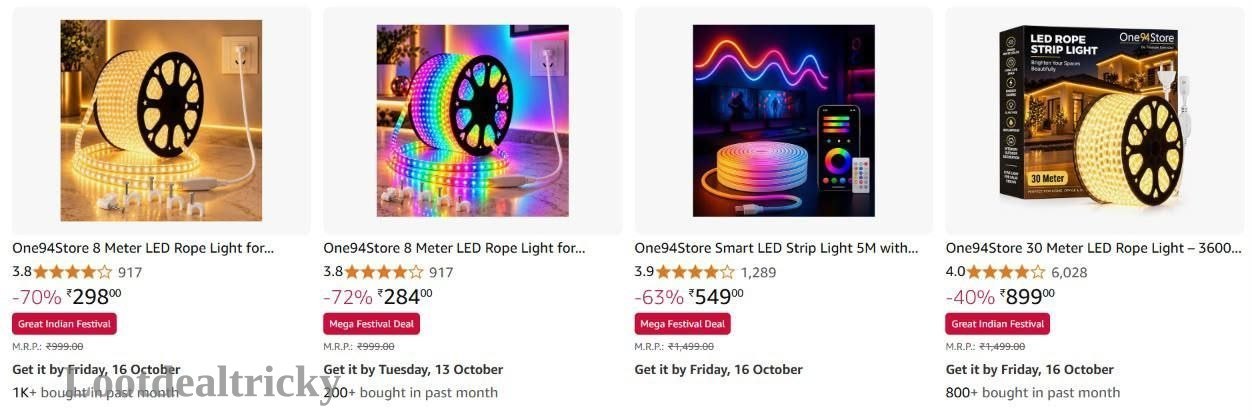Rope Light Starting – Just ₹298 | Top Unbeatable Deal Rope Light Starting – Just ₹298 | Top Unbeatable Deal