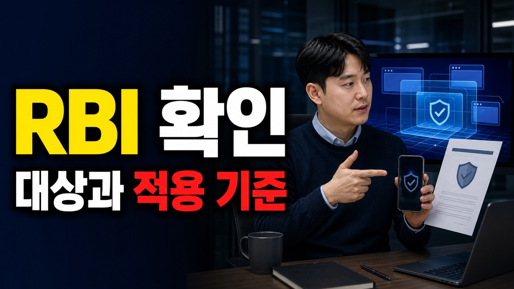 RBI란 무엇일까? 원격 브라우저 격리 원리와 N2SF 웹 보안 적용 기준 관련 핵심 정보를 상징적으로 보여주는 썸네일 이미지