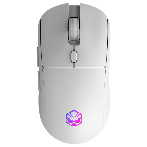 Mouse Sem Fio PCYes Basaran Stealth, White Ghost
